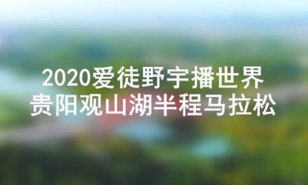 2020爱徒野宇播世界-贵阳观山湖半程马拉松（延期至10月18日）