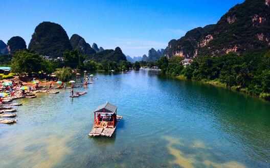 阳朔徒步C线 徒步遇龙河畔感受阳朔山水