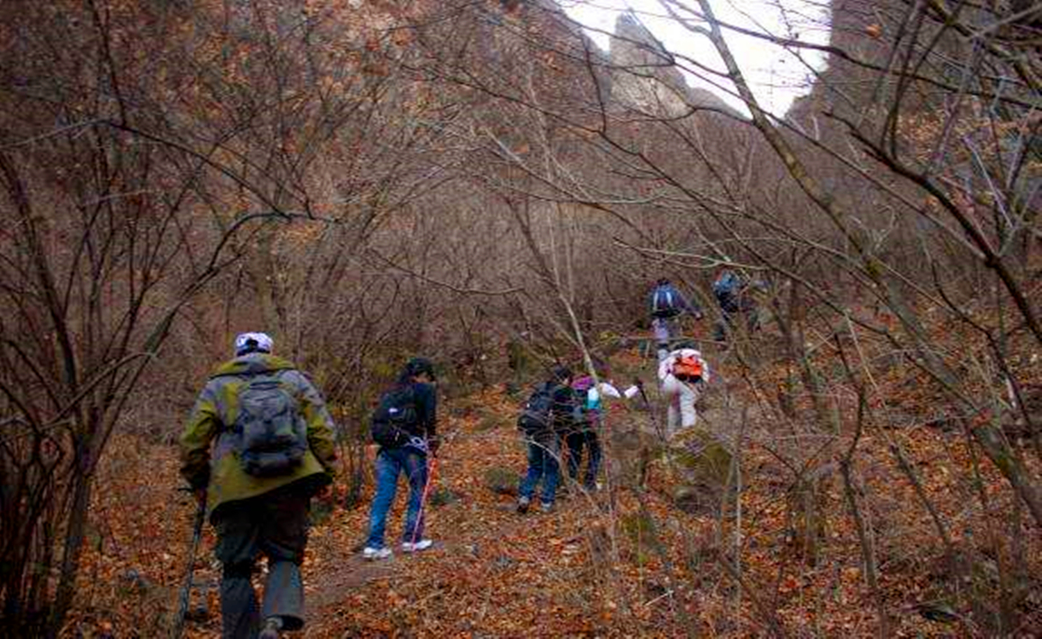 延庆后河登山徒步，冬日的阳光更暖